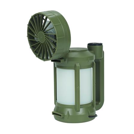 ไฟ LED แคมป์ปิ้งโซลาร์พร้อมพัดลม WORTH FL2525 160 ลูเมน DAYLIGHT