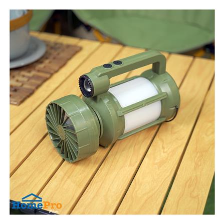 ไฟ LED แคมป์ปิ้งโซลาร์พร้อมพัดลม WORTH FL2525 160 ลูเมน DAYLIGHT_6