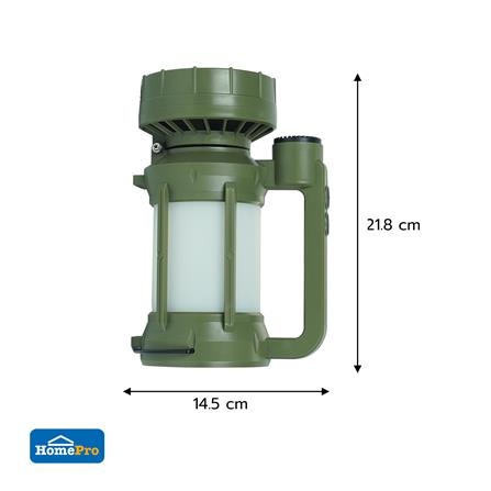 ไฟ LED แคมป์ปิ้งโซลาร์พร้อมพัดลม WORTH FL2525 160 ลูเมน DAYLIGHT_10