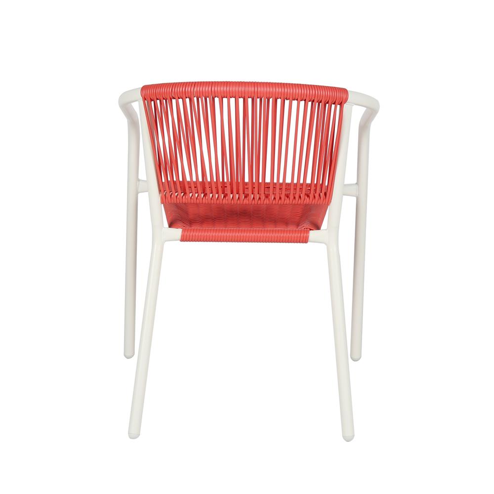 เก้าอี้หวายเทียม SPRING CLOUDY สีขาว/แดง