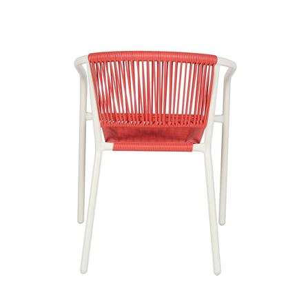 เก้าอี้หวายเทียม SPRING CLOUDY สีขาว/แดง_5