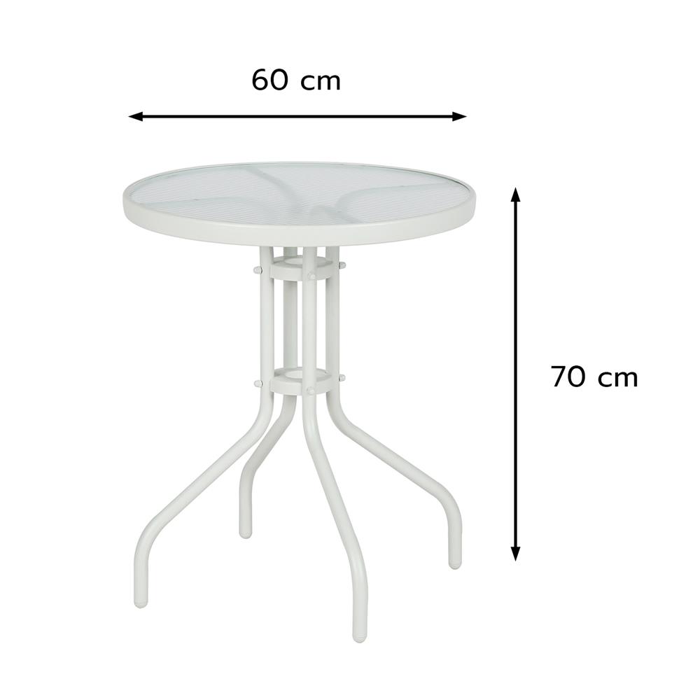 โต๊ะเหล็ก SPRING CLOUDY 60 ซม. สีขาว