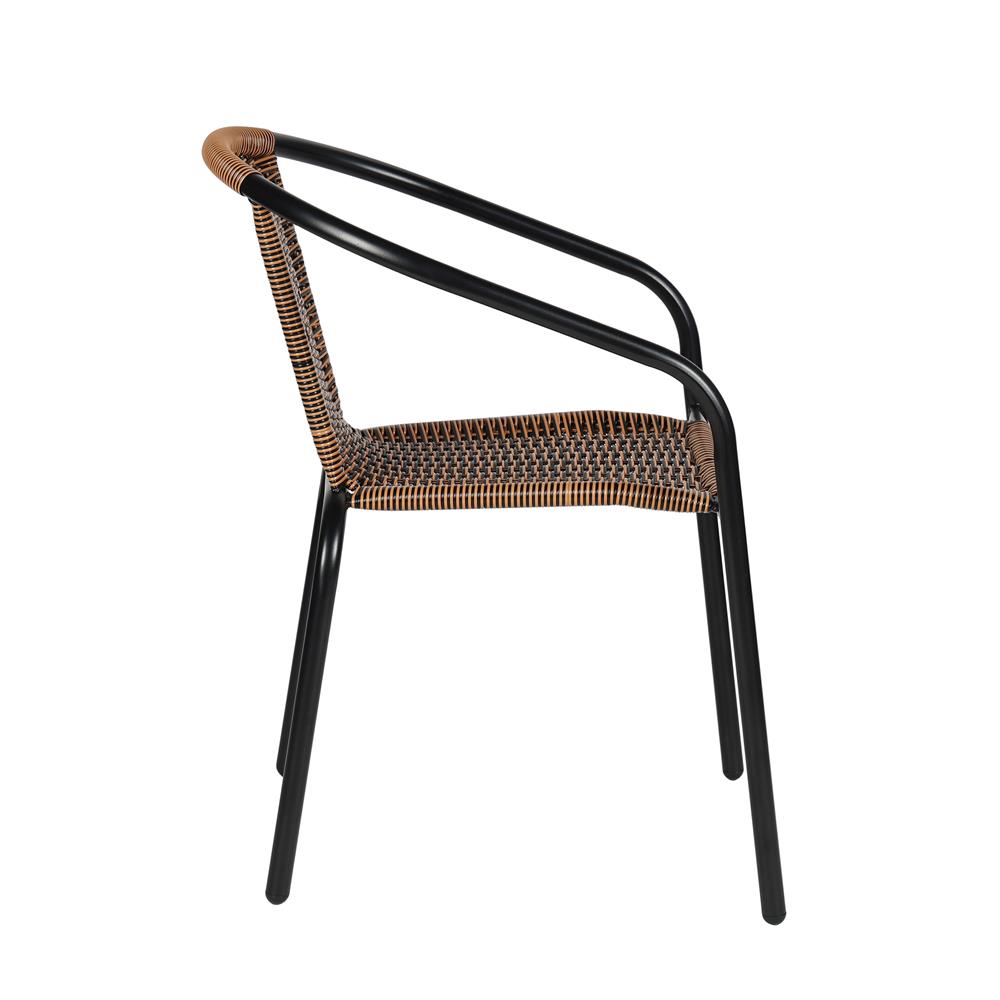 เก้าอี้หวายเทียม SPRING COLA สีดำ/น้ำตาล