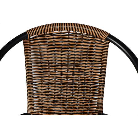 เก้าอี้หวายเทียม SPRING COLA สีดำ/น้ำตาล_2