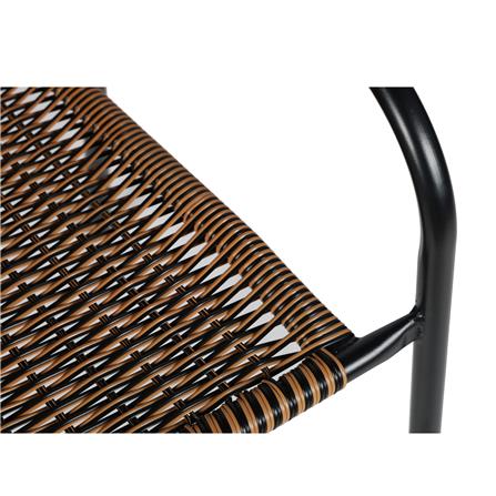 เก้าอี้หวายเทียม SPRING COLA สีดำ/น้ำตาล_3