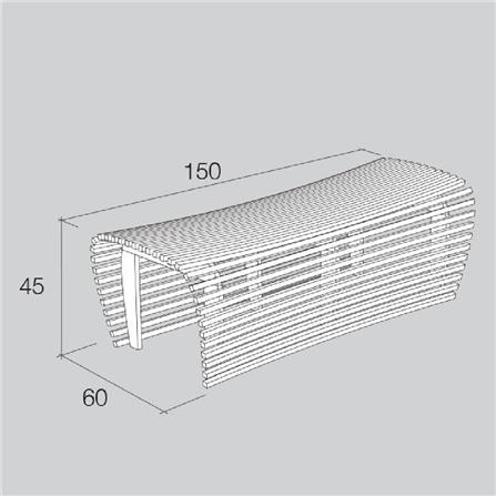 ม้านั่ง BUA DESIGN GOMUS สีธรรมชาติ_2