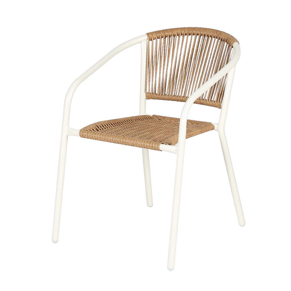 เก้าอี้หวายเทียม SPRING CLOUDY สีขาว/น้ำตาล