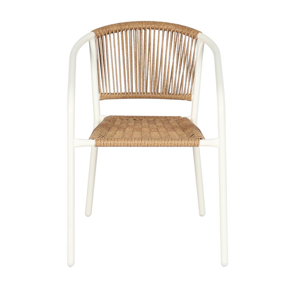 เก้าอี้หวายเทียม SPRING CLOUDY สีขาว/น้ำตาล