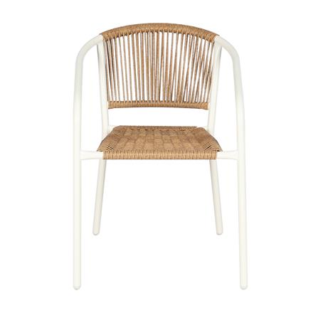 เก้าอี้หวายเทียม SPRING CLOUDY สีขาว/น้ำตาล_1