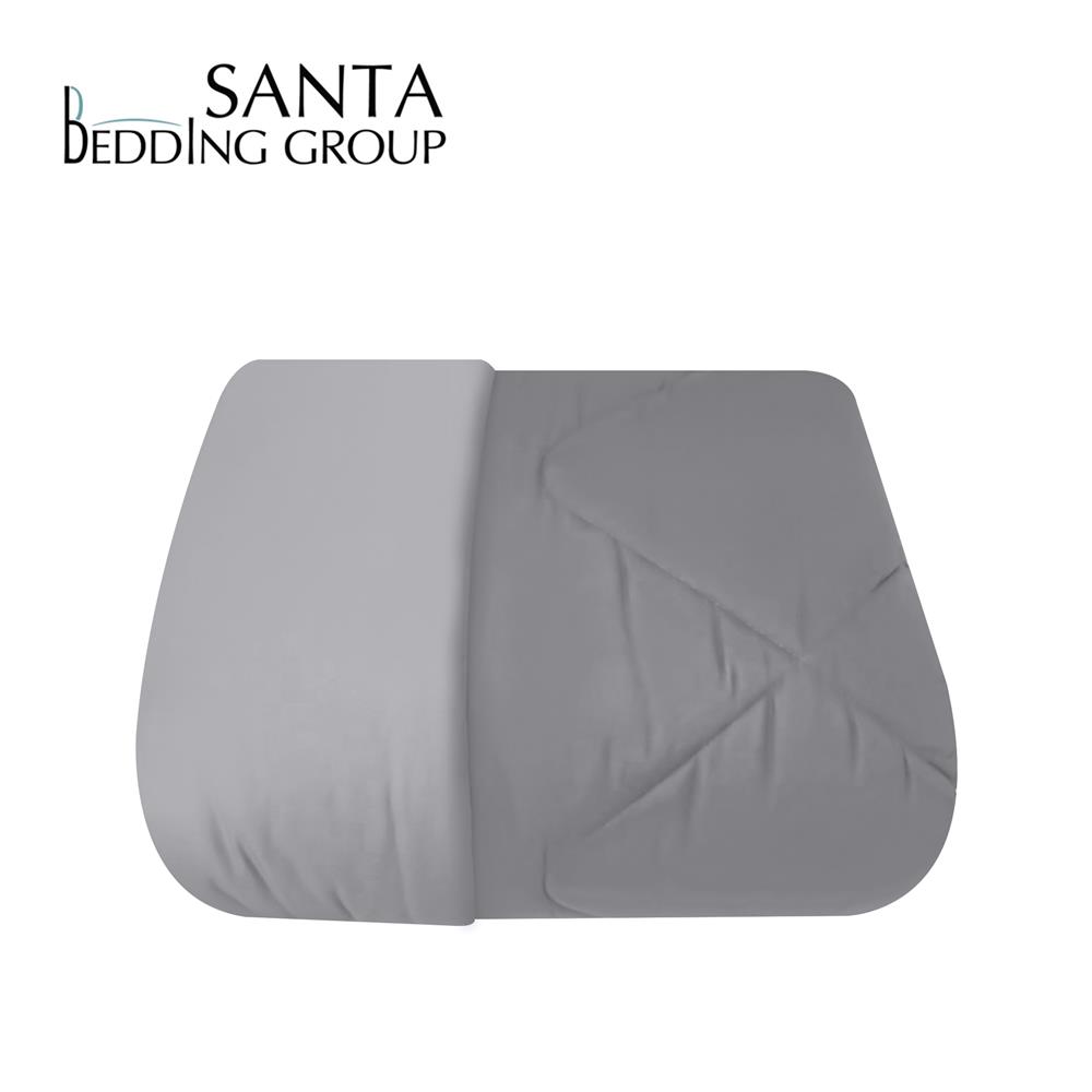 ผ้านวม SANTA BEDDING 100x90 นิ้ว สี LIGHT GREY/DARK GREY