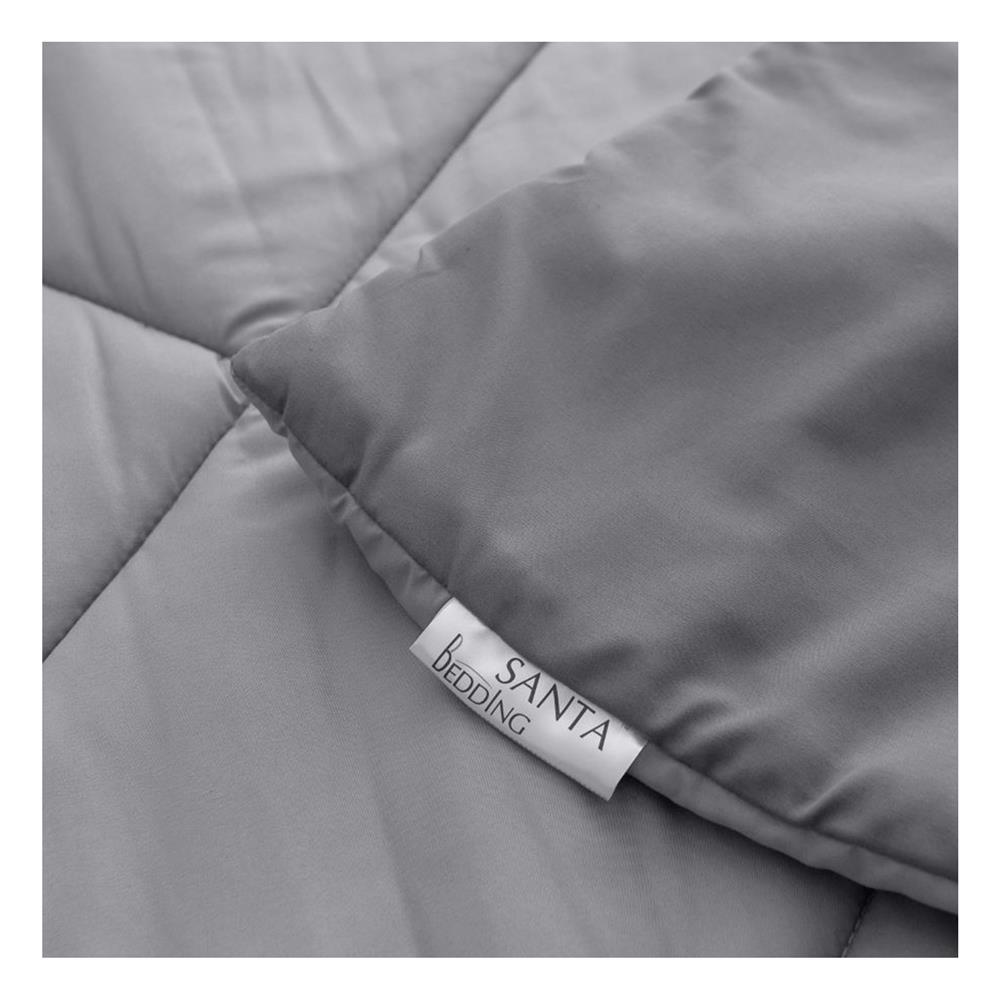 ผ้านวม SANTA BEDDING 100x90 นิ้ว สี LIGHT GREY/DARK GREY