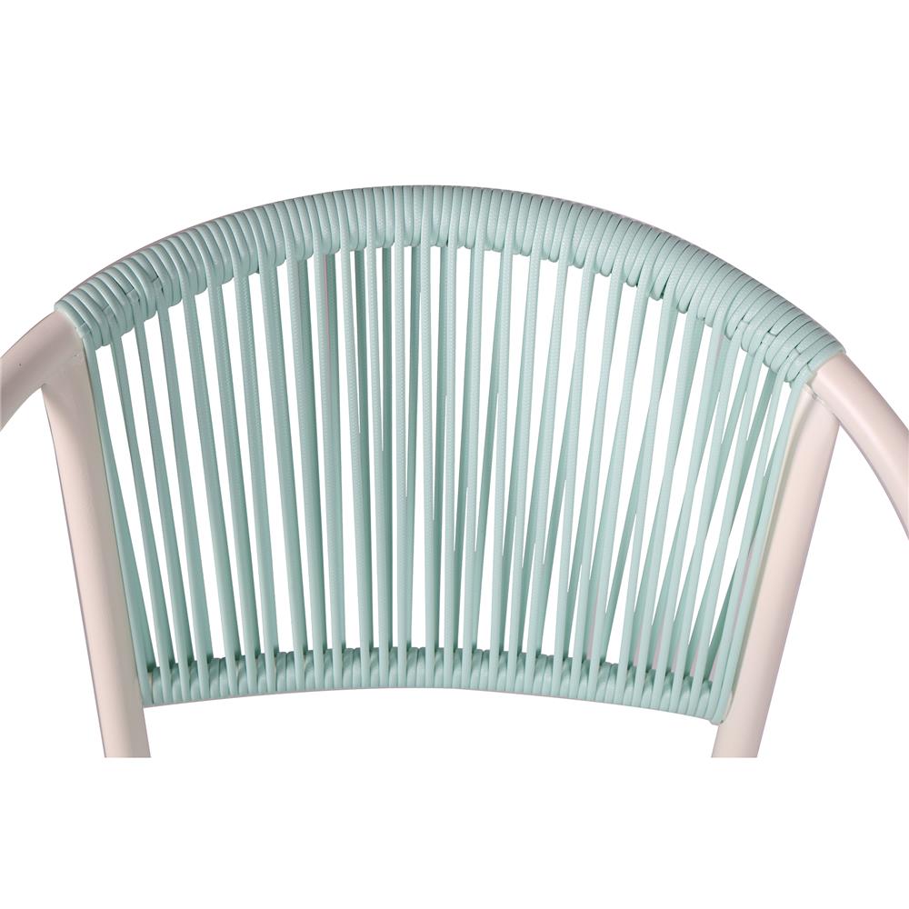 เก้าอี้หวายเทียม SPRING CLOUDY สีขาว/เขียว