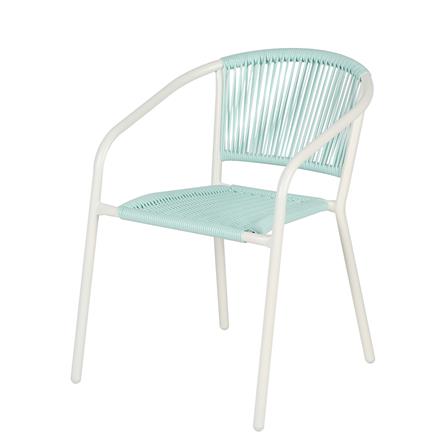 เก้าอี้หวายเทียม SPRING CLOUDY สีขาว/เขียว