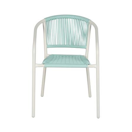 เก้าอี้หวายเทียม SPRING CLOUDY สีขาว/เขียว_1