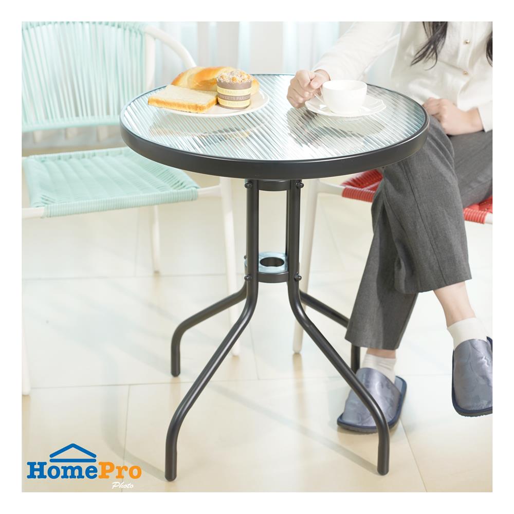 โต๊ะเหล็ก SPRING CODY 60 ซม. สีดำ