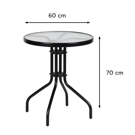 โต๊ะเหล็ก SPRING CODY 60 ซม. สีดำ_6