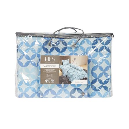 ชุดผ้าปูที่นอน 3.5 ฟุต (ชุด 4 ชิ้น) HOME LIVING STYLE MOTION สี BLUE_4