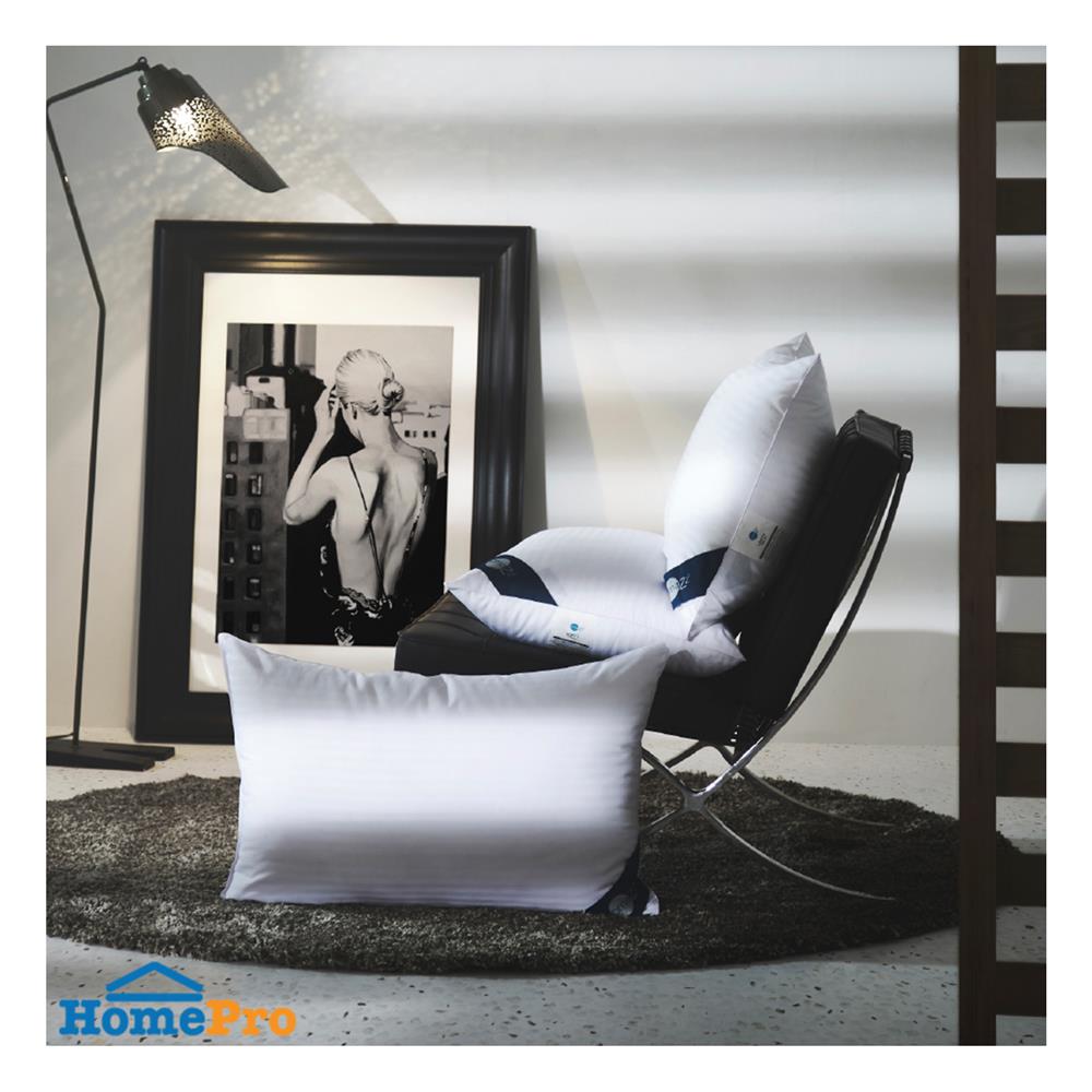 หมอนหนุน ไมโครไฟเบอร์ OMAZZ LOFTY S25 20x30 นิ้ว สีขาว