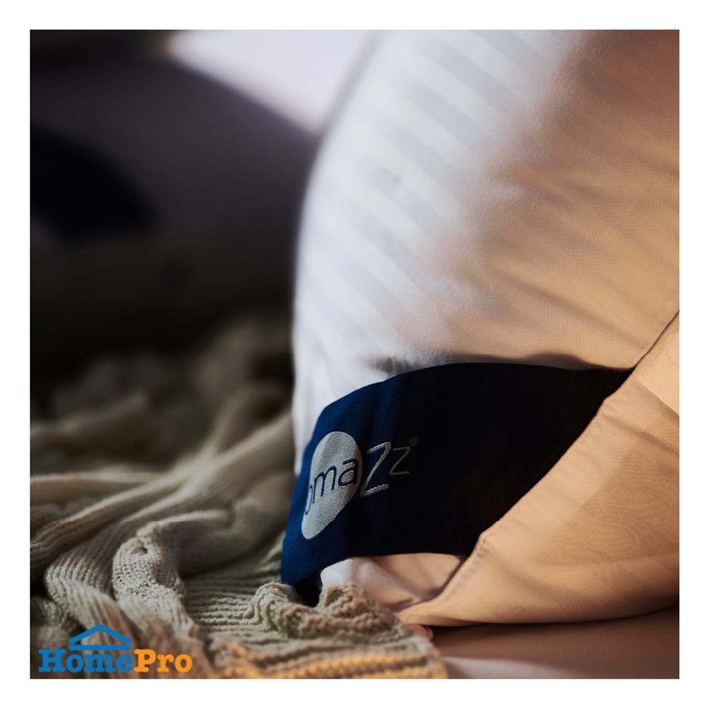 หมอนหนุน ไมโครไฟเบอร์ OMAZZ LOFTY S25 20x30 นิ้ว สีขาว