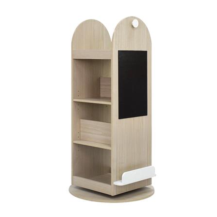 ชั้นวางหนังสือหมุนได้ OYAKOO NOLA 40 ซม. สีไม้_2