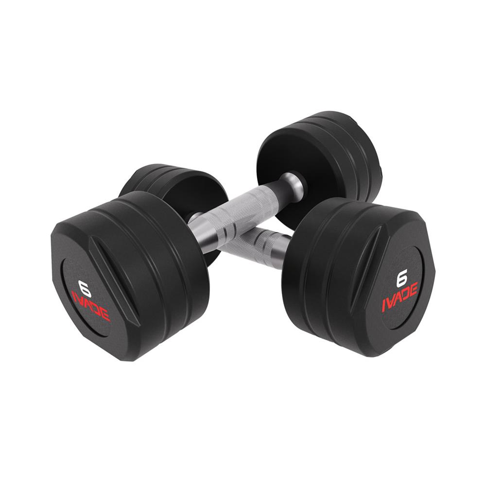 ดัมเบล STUDIO หุ้มยาง IVADE 6 กก. (แพ็ก 2 ชิ้น)