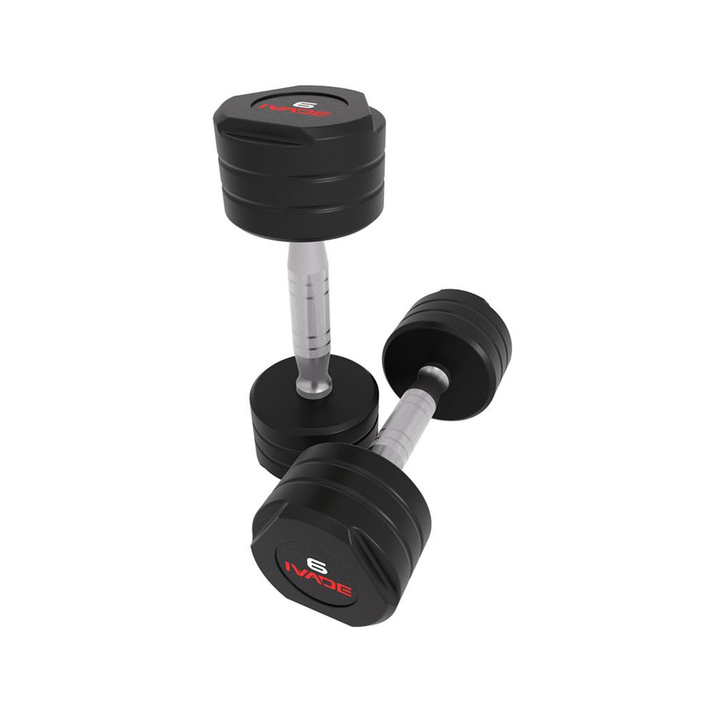 ดัมเบล STUDIO หุ้มยาง IVADE 6 กก. (แพ็ก 2 ชิ้น)