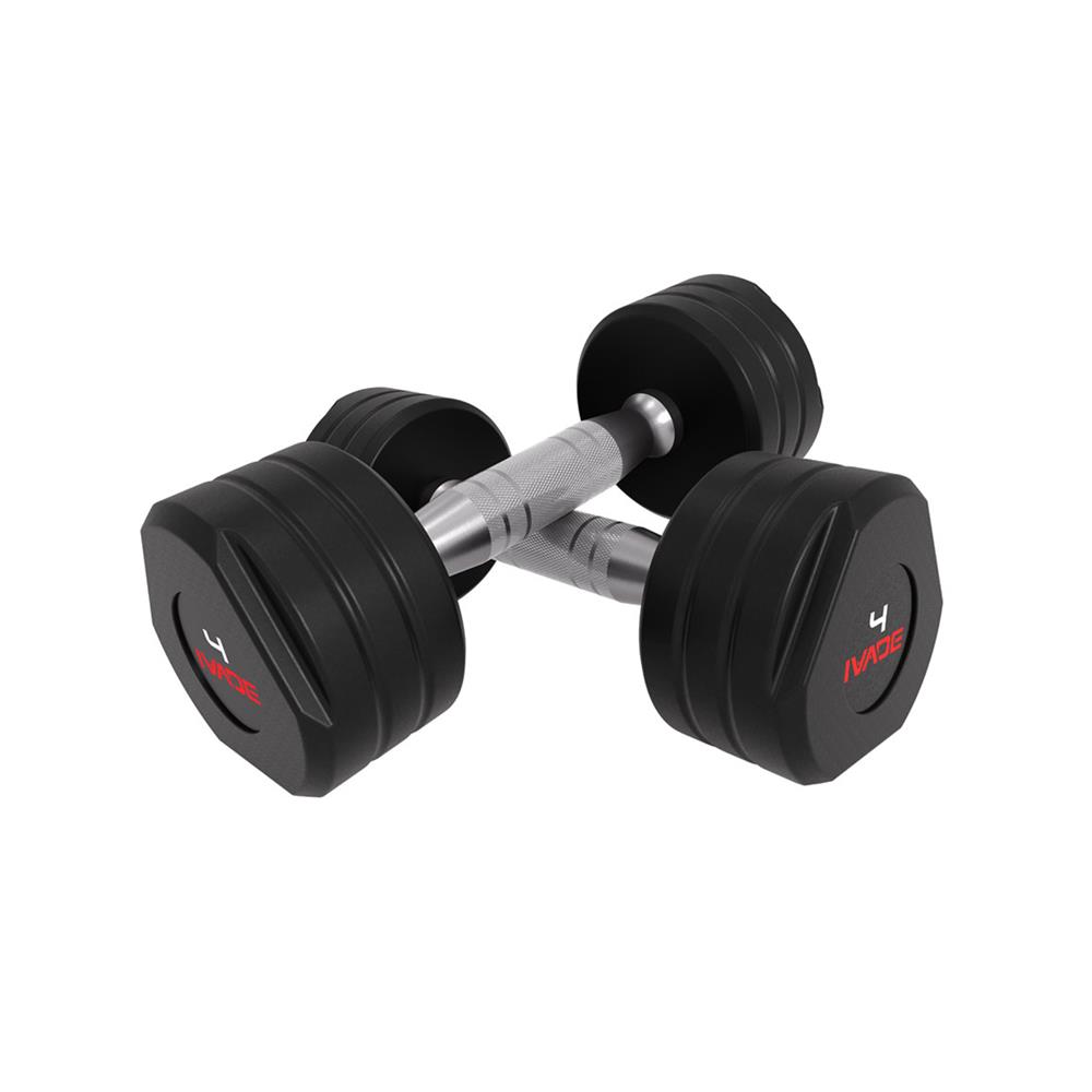 ดัมเบล STUDIO หุ้มยาง IVADE 4 กก. (แพ็ก 2 ชิ้น)