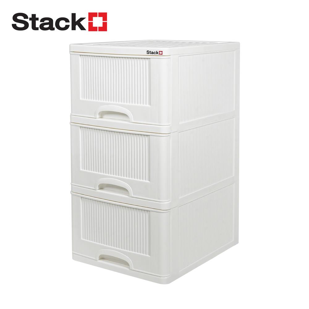 ตู้ลิ้นชัก 3 ชั้น STACKO HARU 41.8x50.9x77 ซม. สีขาว_0