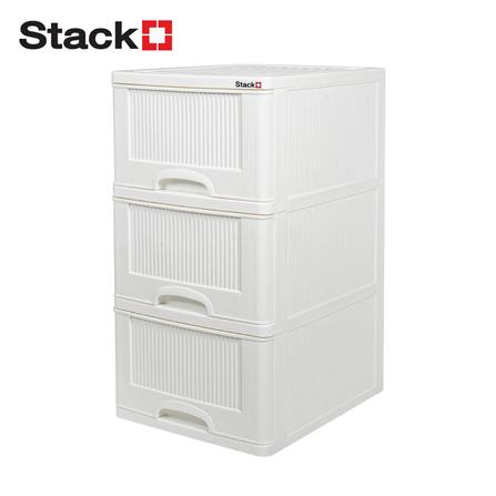 ตู้ลิ้นชัก 3 ชั้น STACKO HARU 41.8x50.9x77 ซม. สีขาว_1