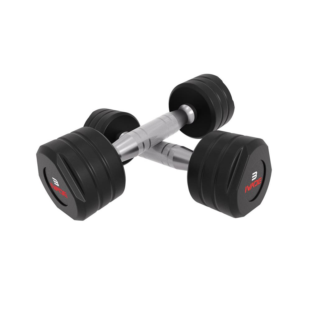 ดัมเบล STUDIO หุ้มยาง IVADE 3 กก. (แพ็ก 2 ชิ้น)