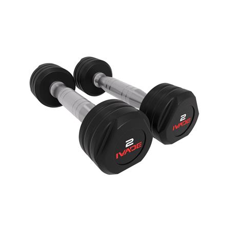 ดัมเบล STUDIO หุ้มยาง IVADE 2 กก. (แพ็ก 2 ชิ้น)_0
