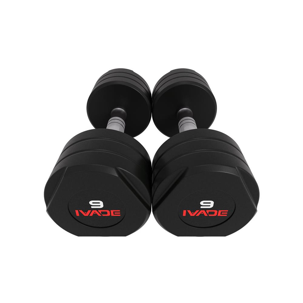 ดัมเบล STUDIO หุ้มยาง IVADE 9 กก. (แพ็ก 2 ชิ้น)