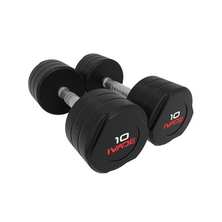 ดัมเบล STUDIO หุ้มยาง IVADE 10 กก. (แพ็ก 2 ชิ้น)_0
