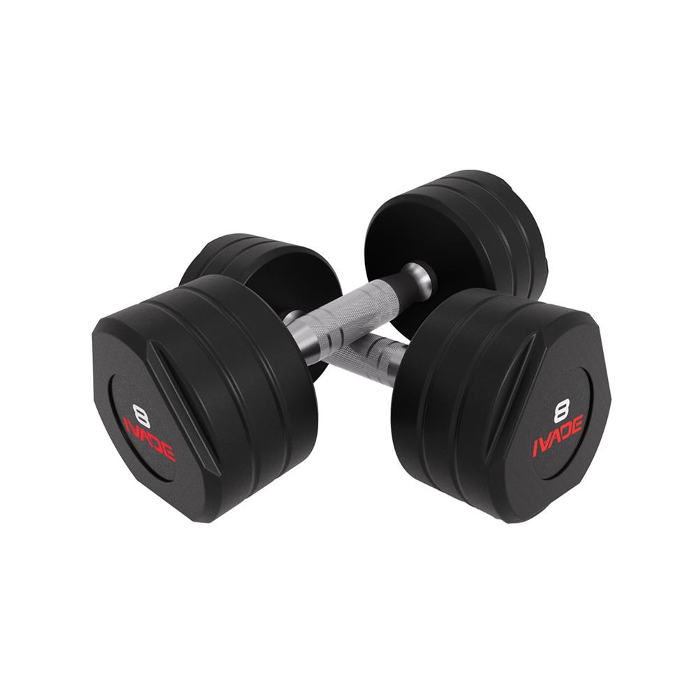 ดัมเบล STUDIO หุ้มยาง IVADE 8 กก. (แพ็ก 2 ชิ้น)