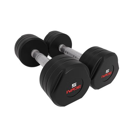 ดัมเบล STUDIO หุ้มยาง IVADE 5 กก. (แพ็ก 2 ชิ้น)_0