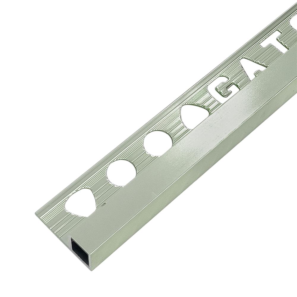 คิ้วอะลูมิเนียมแบบเหลี่ยม เกเตอร์ 12 มม. 2.1 ม. สีบรอน