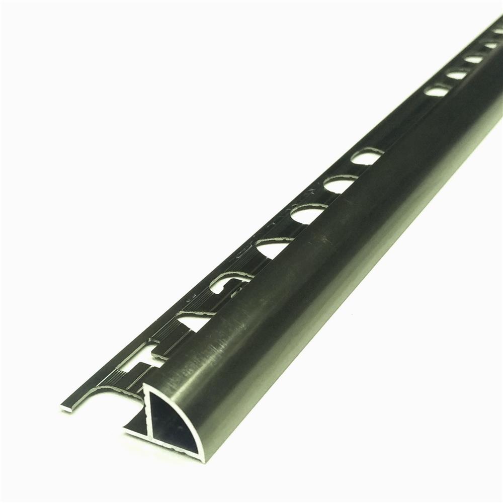 คิ้วอะลูมิเนียมแบบโค้ง เกเตอร์ 9 มม. 2.1 ม. สีบรอน