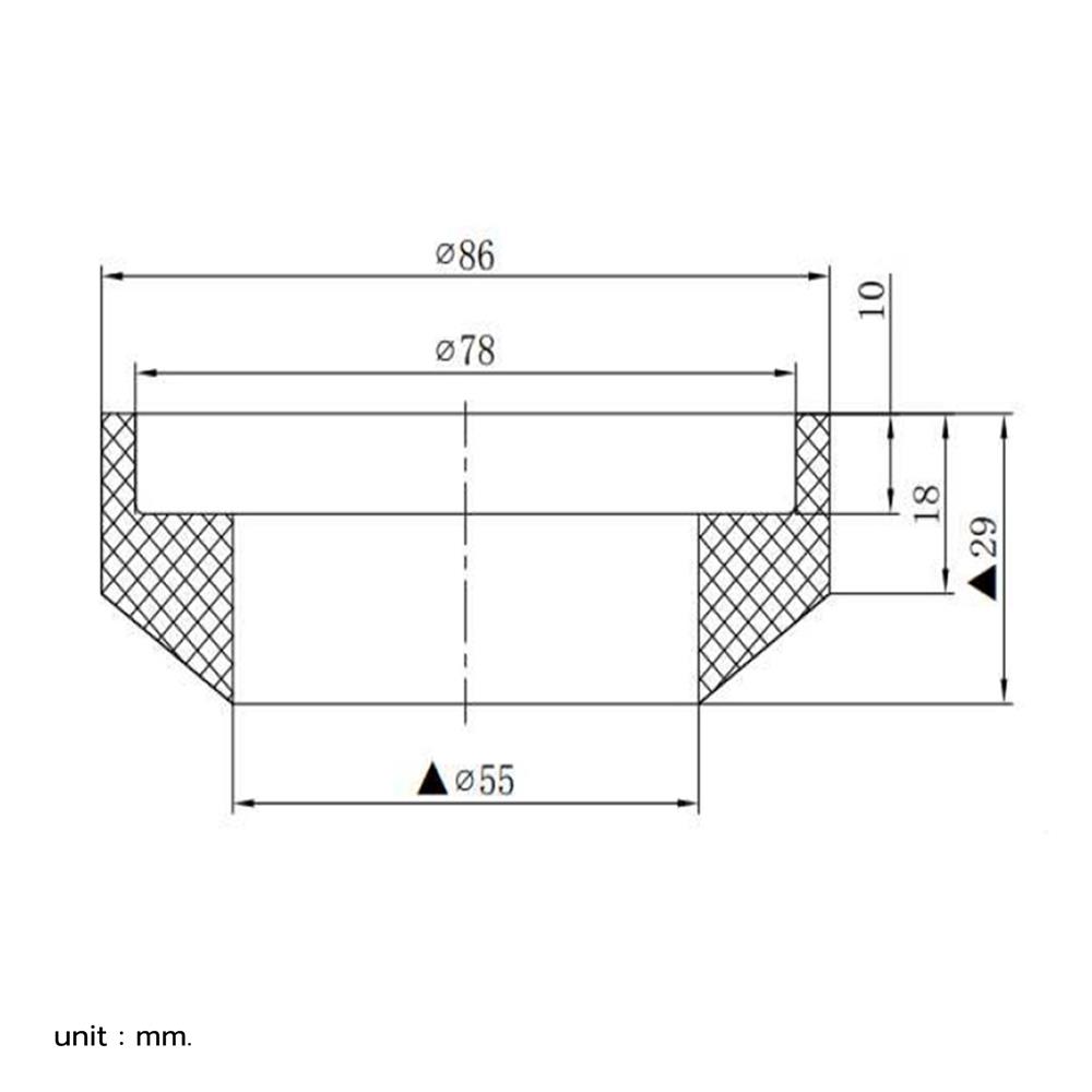 ยางรองหม้อน้ำ COTTO F940000