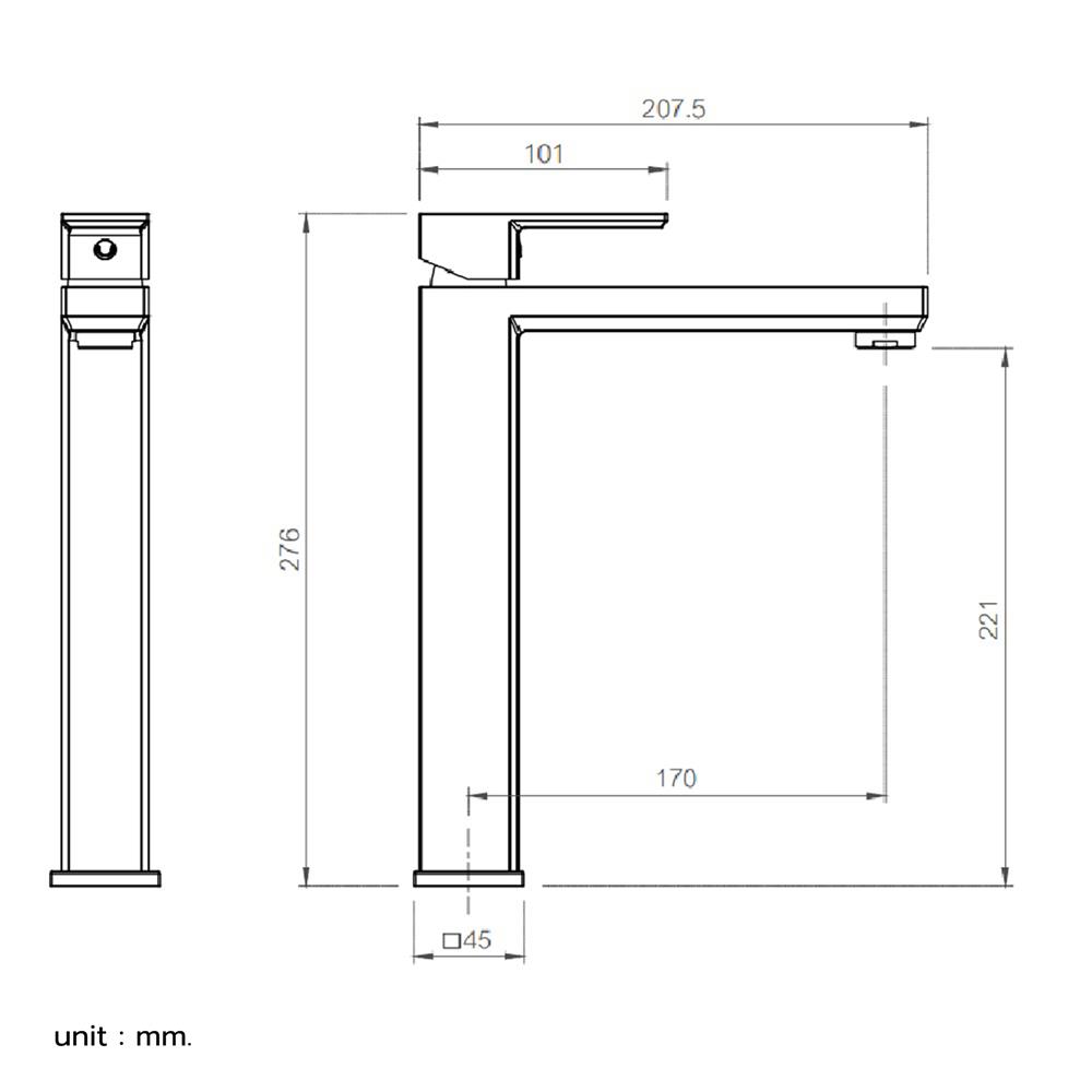 ก๊อกอ่างล้างหน้าผสม HAFELE 495.62.039