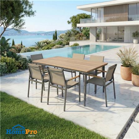 ชุดสนาม 6 ที่นั่ง SPRING CARINY สีน้ำตาล/ดำ_5