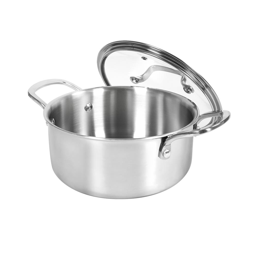 หม้อสเตนเลสพร้อมฝา 20 ซม. KECH BRAVE IH