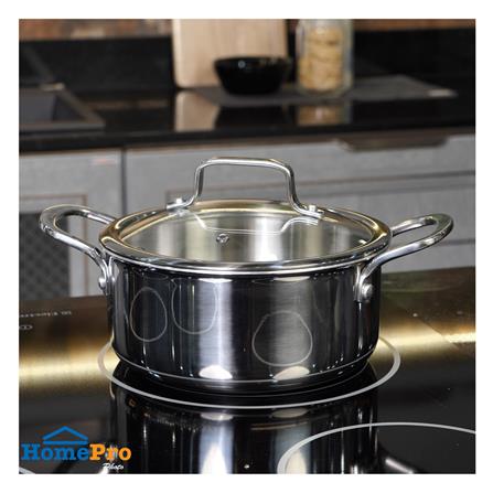 หม้อสเตนเลสพร้อมฝา 20 ซม. KECH BRAVE IH_4