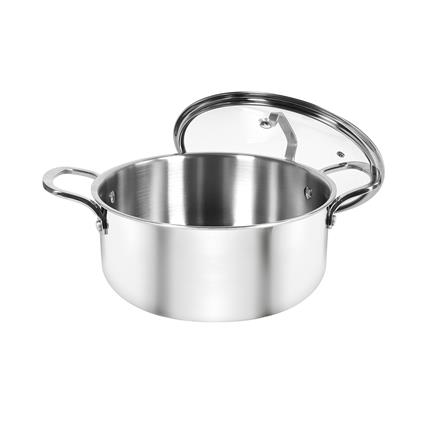 หม้อสเตนเลสพร้อมฝา 24 ซม. KECH BRAVE IH_1