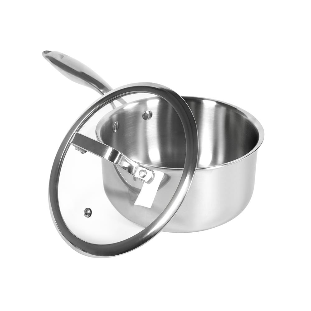 หม้อด้ามสเตนเลสพร้อมฝา 16 ซม. KECH BRAVE IH