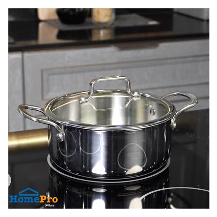 หม้อสเตนเลสพร้อมฝา 22 ซม. KECH BRAVE IH_4