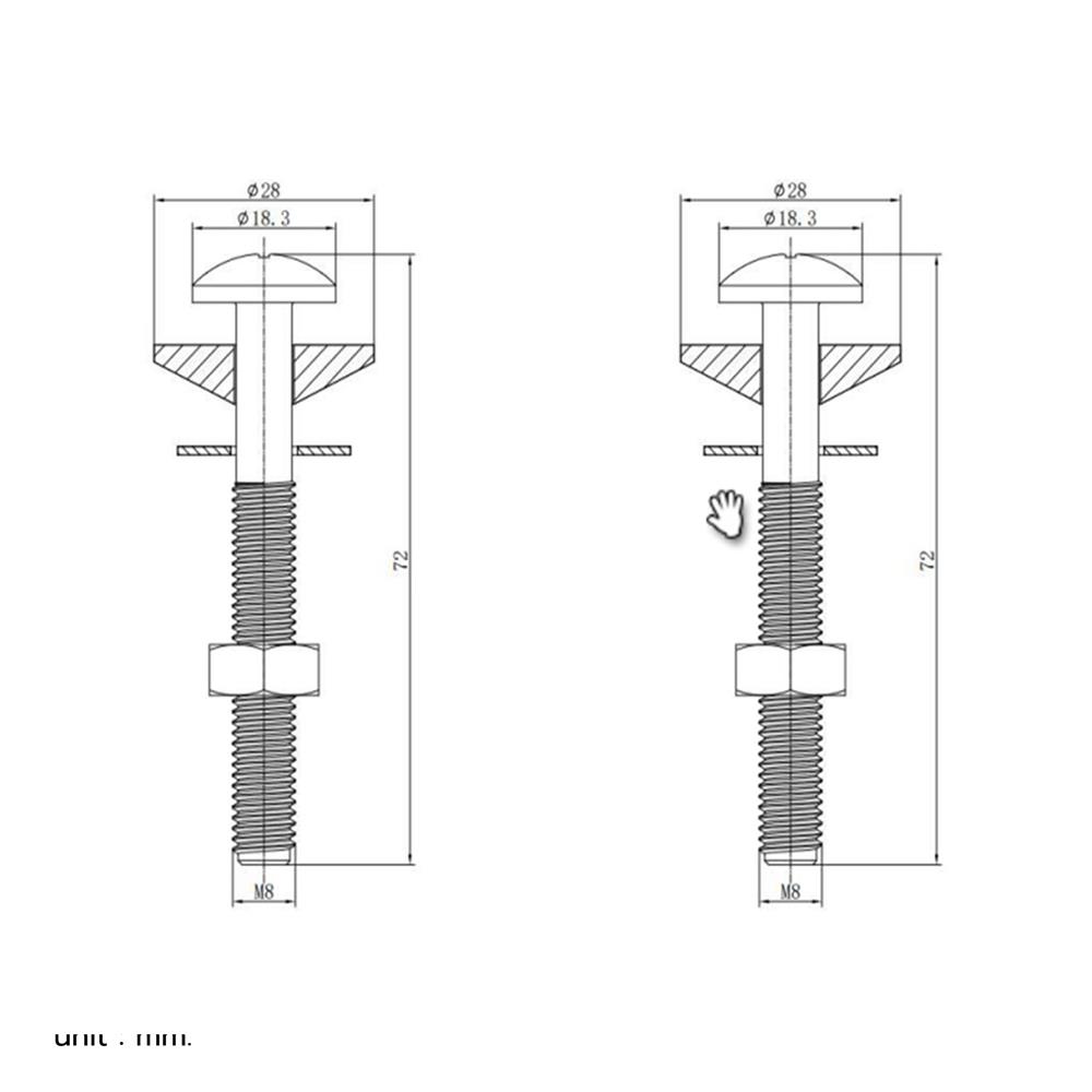 นอตยึดหม้อน้ำ COTTO F943000