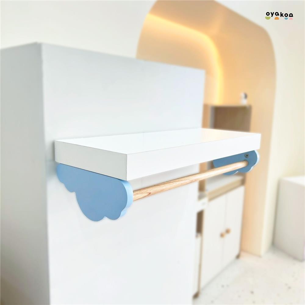 ชั้นแขวน OYAKOO MIA CLOUDY 60 ซม. สีขาว/ฟ้า