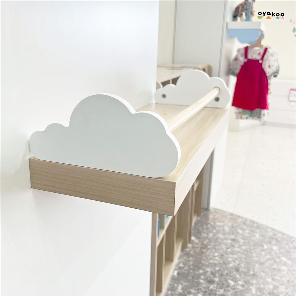 ชั้นแขวน OYAKOO MIA CLOUDY 60 ซม. สีขาว/โอ๊ค