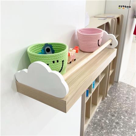 ชั้นแขวน OYAKOO MIA CLOUDY 60 ซม. สีขาว/โอ๊ค_5