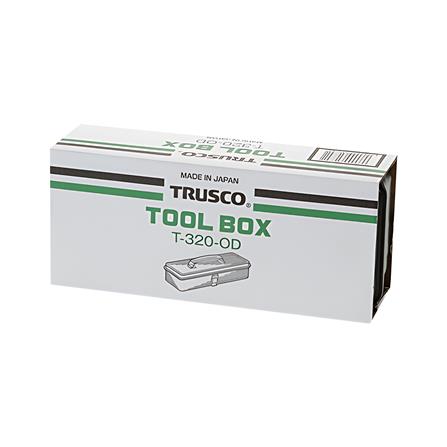 กล่องเครื่องมือเหล็ก 1 ช่อง TRUSCO T-320OD สีเขียวขี้ม้า_2